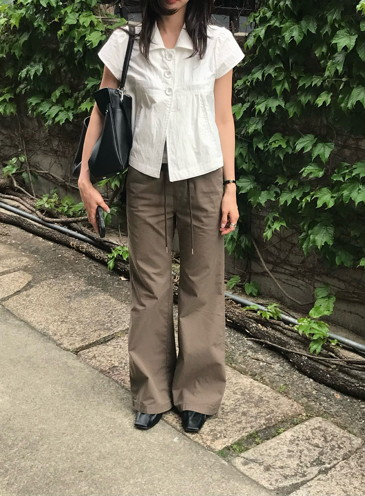翻領大扣鈕細節外套
