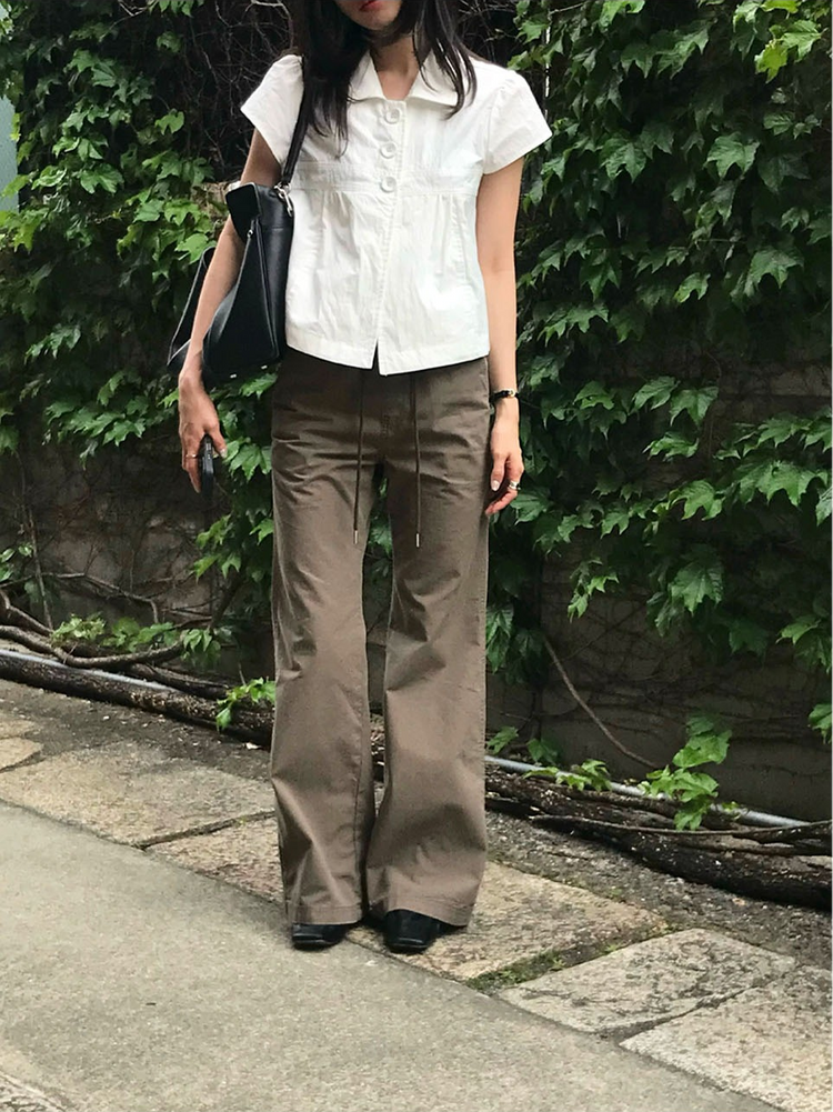 翻領大扣鈕細節外套