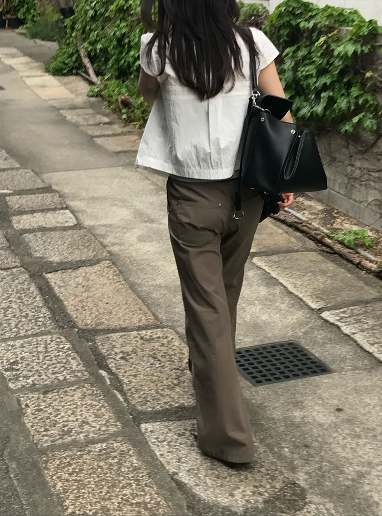 翻領大扣鈕細節外套