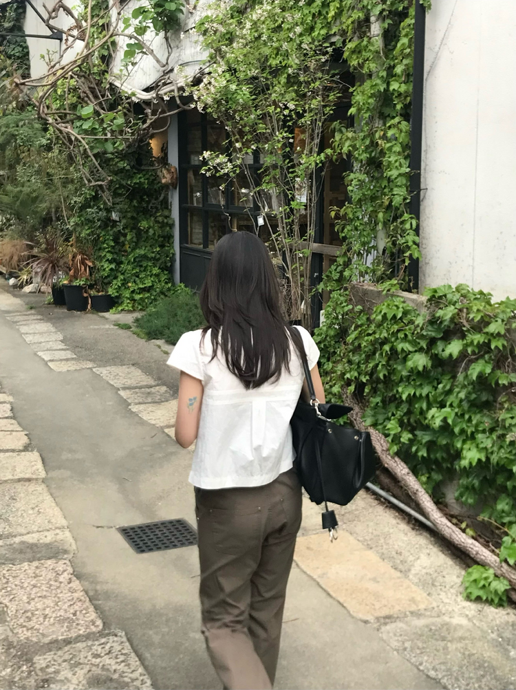翻領大扣鈕細節外套