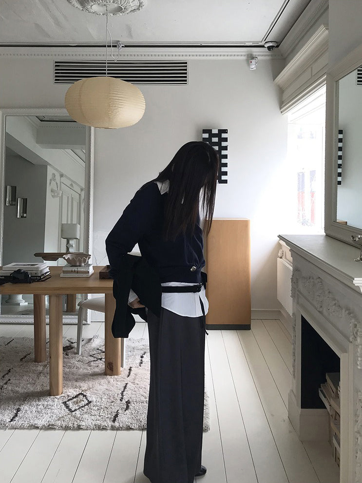 美色霧光澤感及踝裙