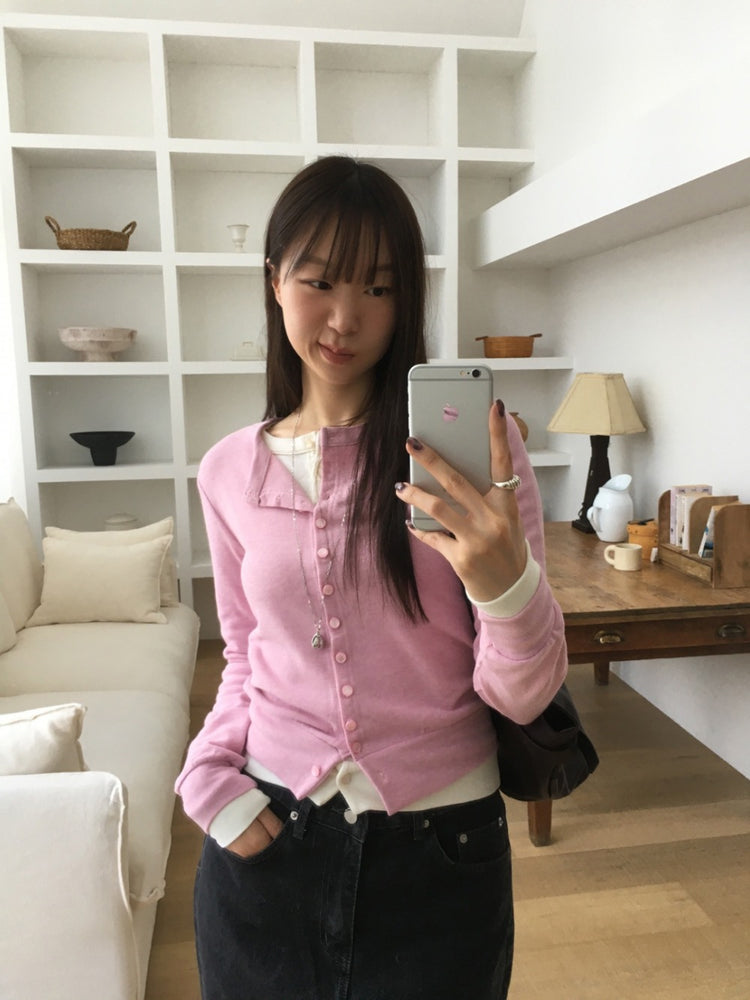 美色排鈕修身上衣