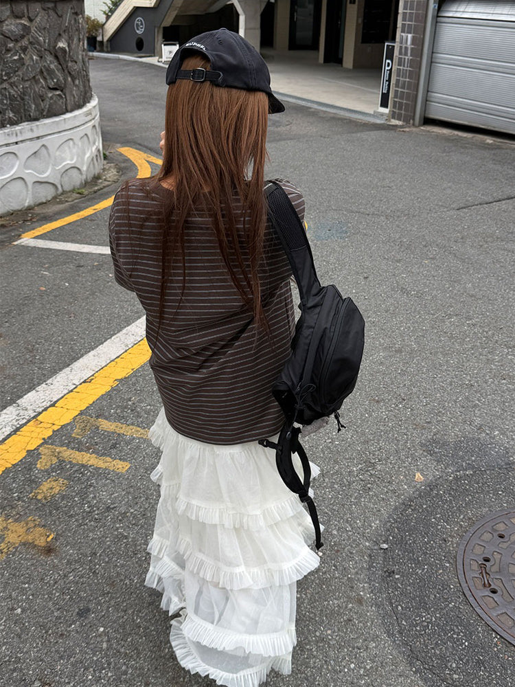 仙氣微透層次感傘型紗裙