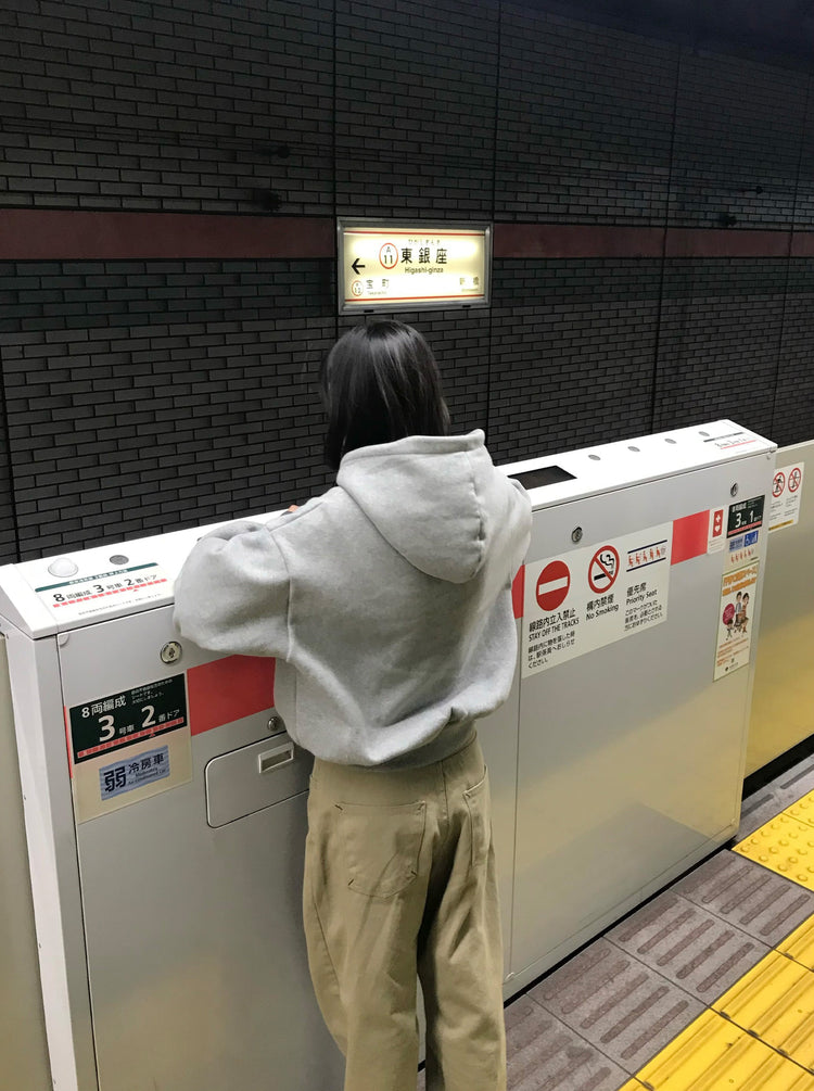 背口袋細節寬鬆直褲