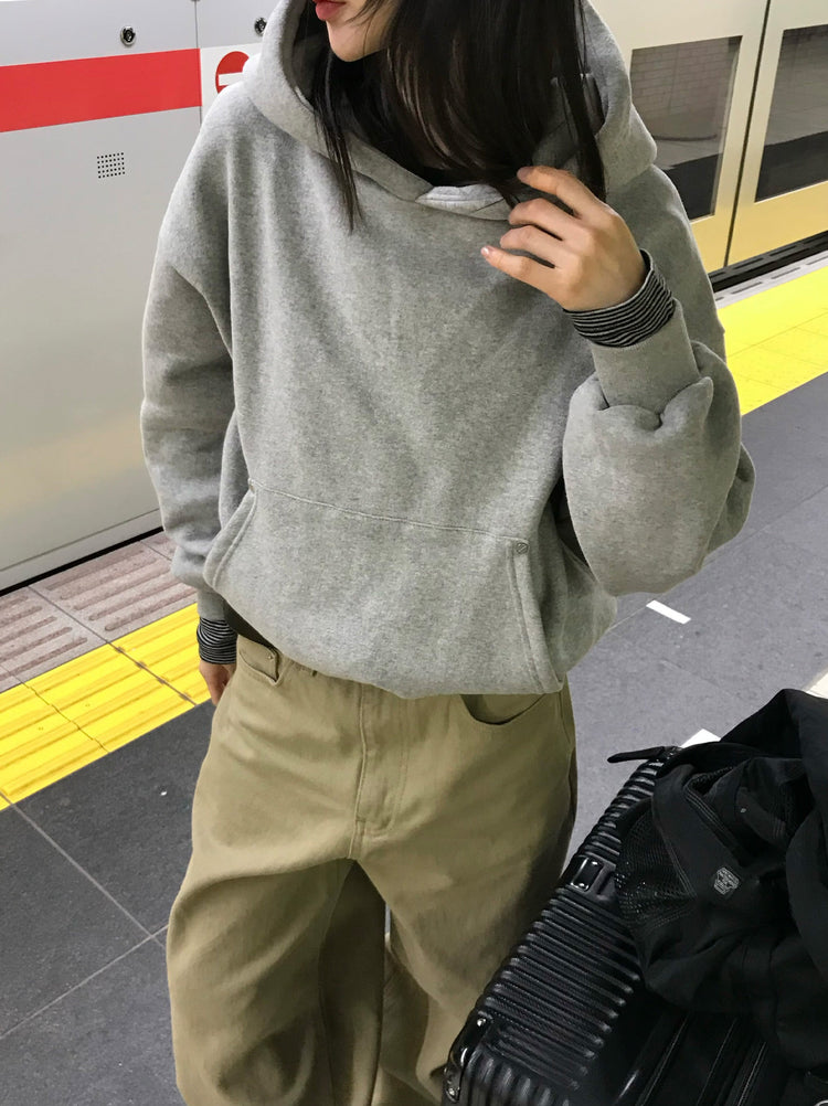 背口袋細節寬鬆直褲