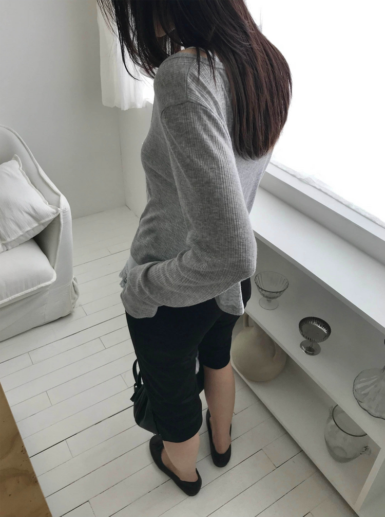 蕾絲邊平口多色背心