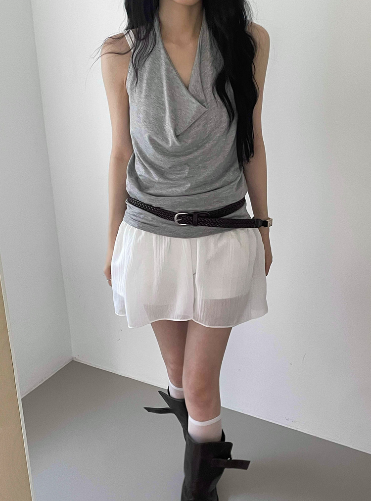垂領掛脖上衣