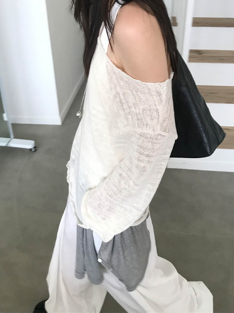 氣球輕薄垂感休閒褲
