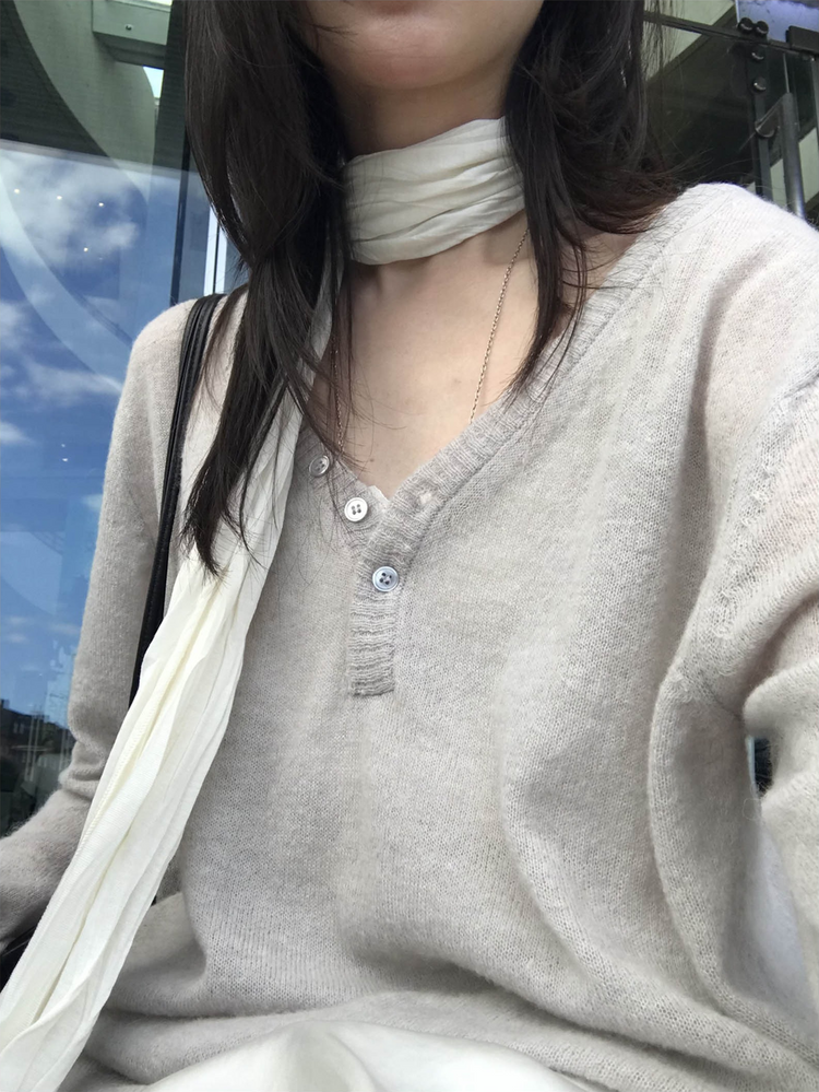 霧光澤蕾絲細節連身裙