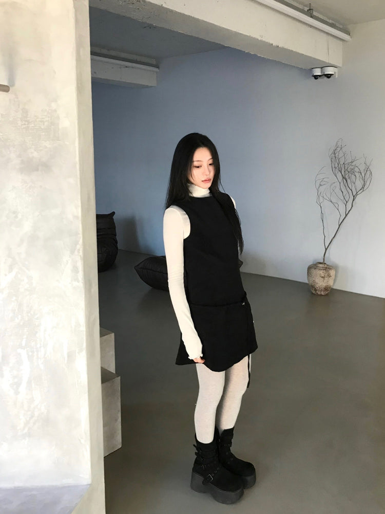 經典極簡腰帶細節連身裙