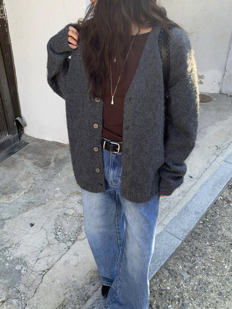 復古美刷色側前壓線細節牛仔褲