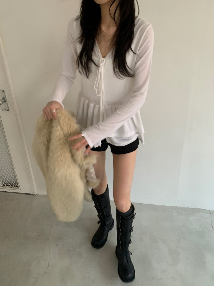 率性側扣綁帶長靴