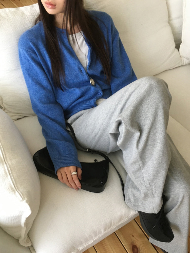 格紋反著腰頭細節棉褲