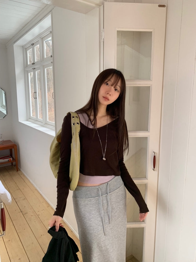 坑紋不對稱細節背心