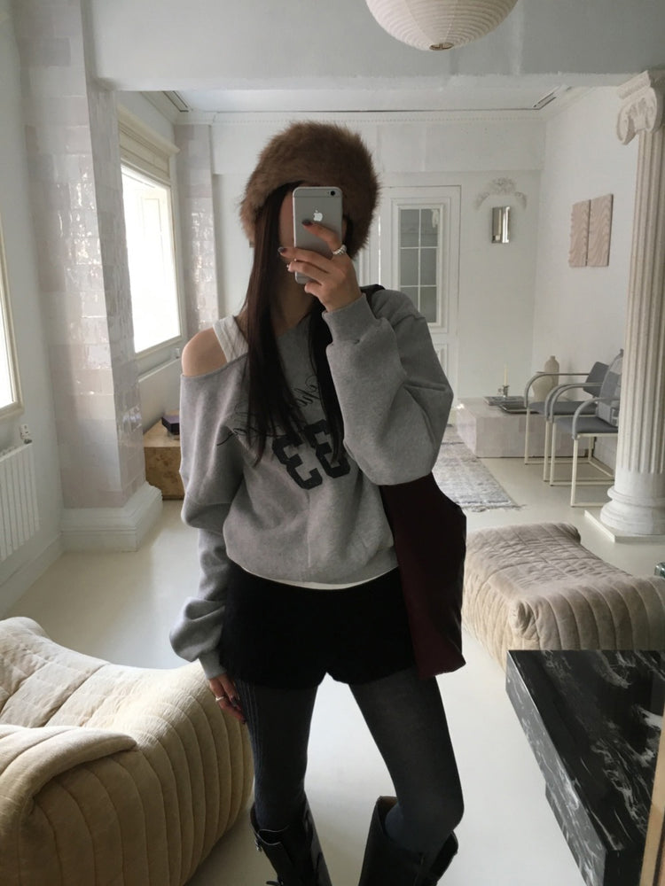 毛絨質感頭帶/圍巾