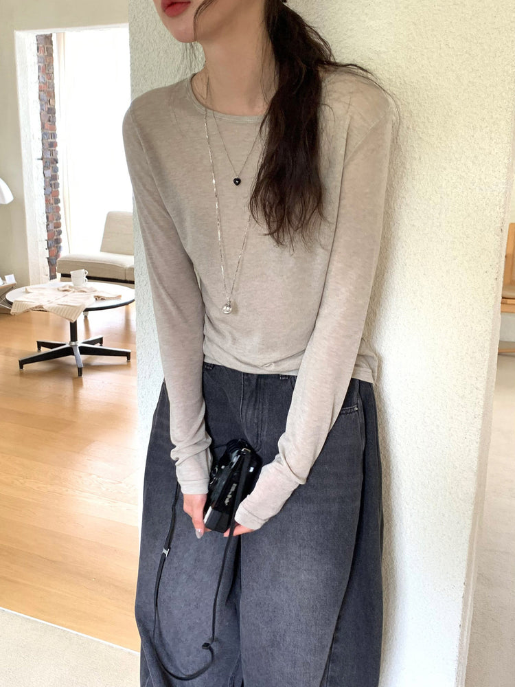美色透膚基礎上衣