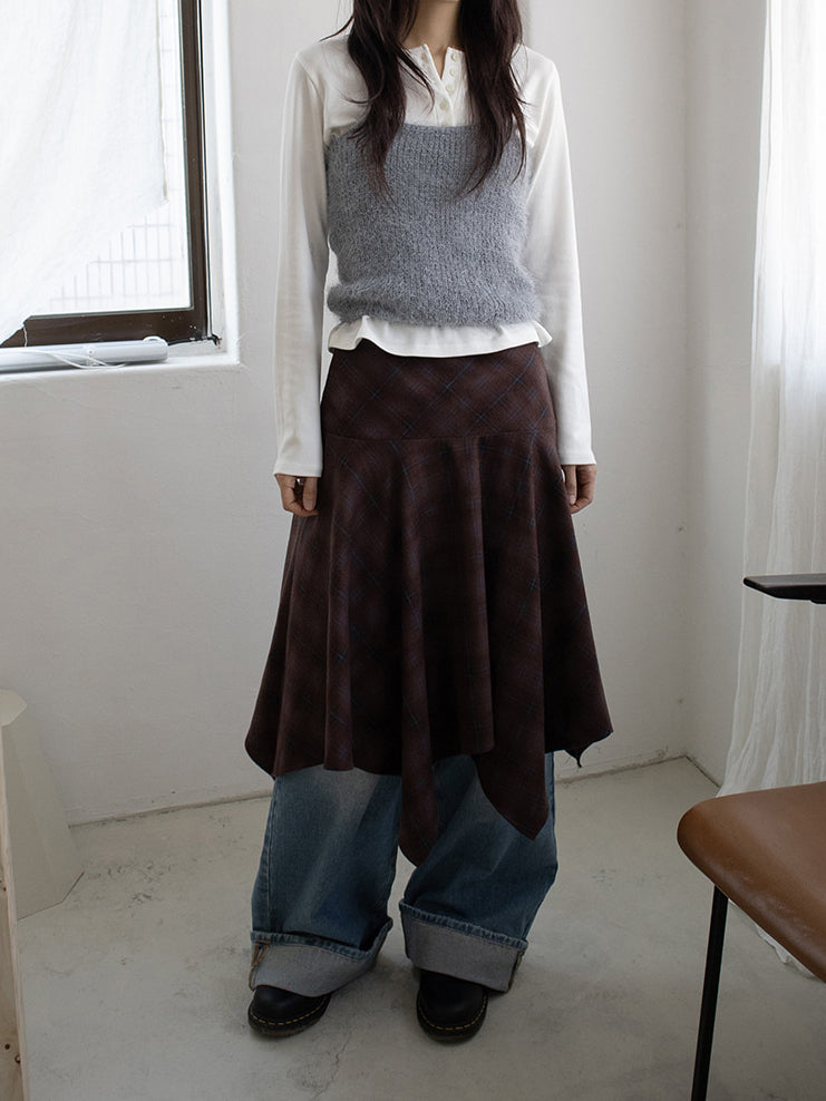 復古美色率性牛仔闊褲