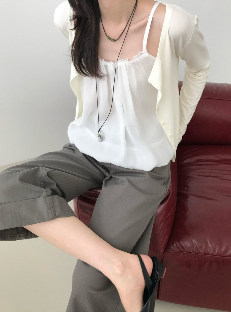 美色圓領排鈕外套