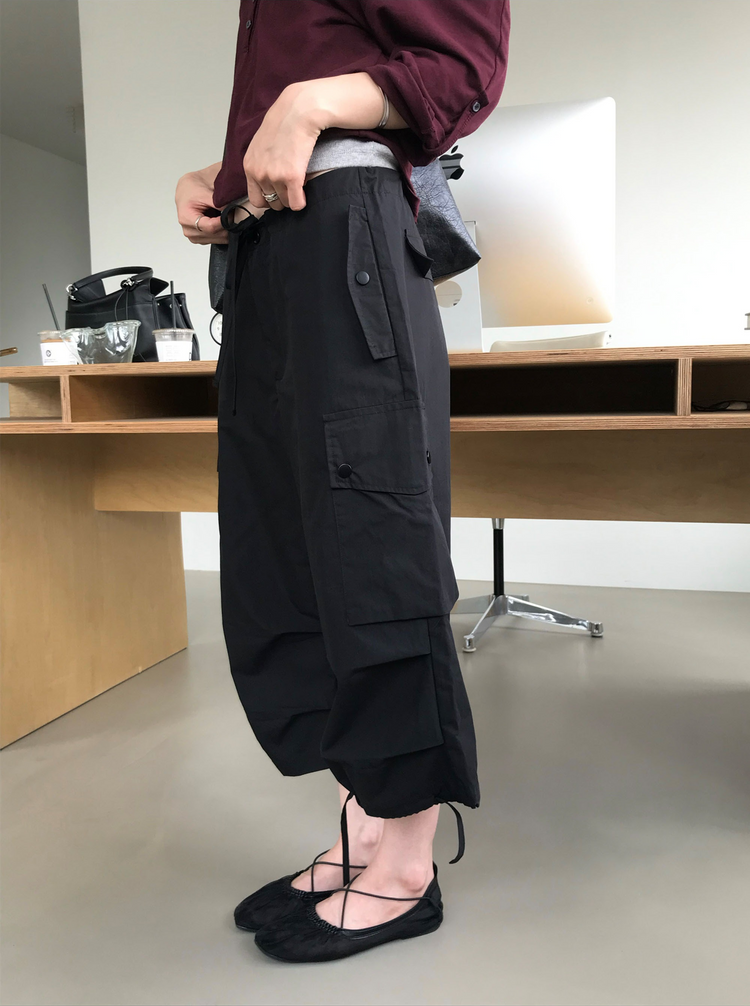 透膚拉克蘭捲袖細節上衣