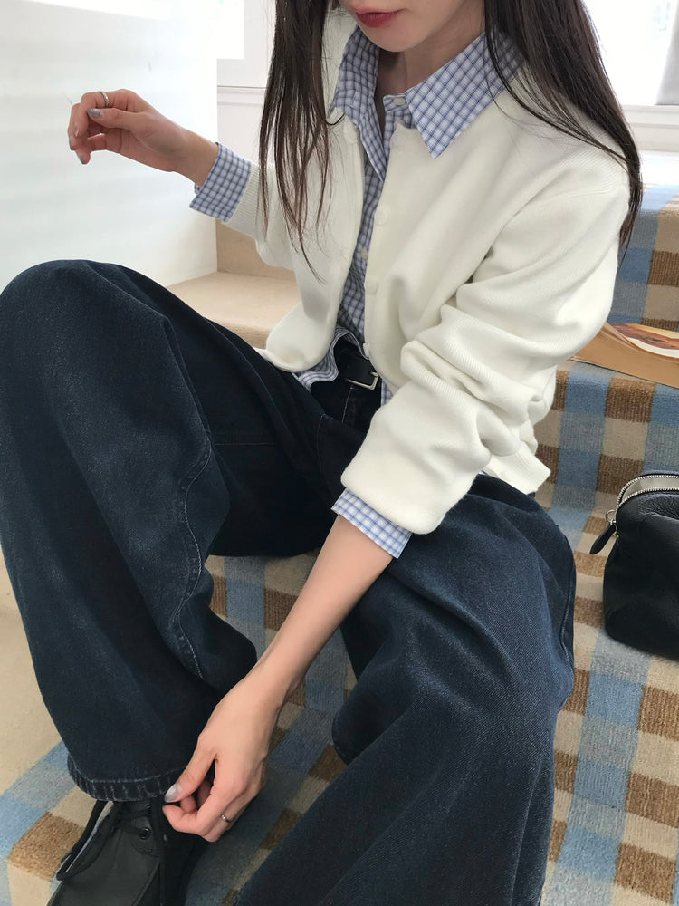 美色經典排鈕針織外套