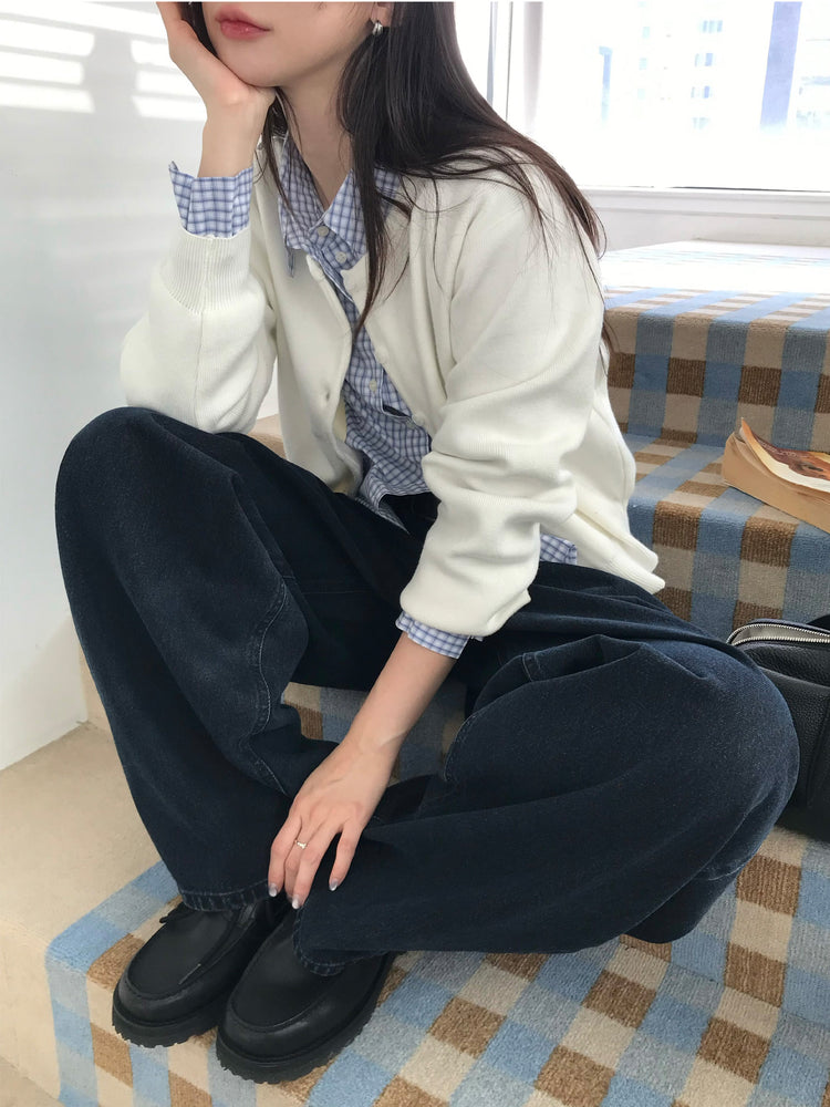美色經典排鈕針織外套