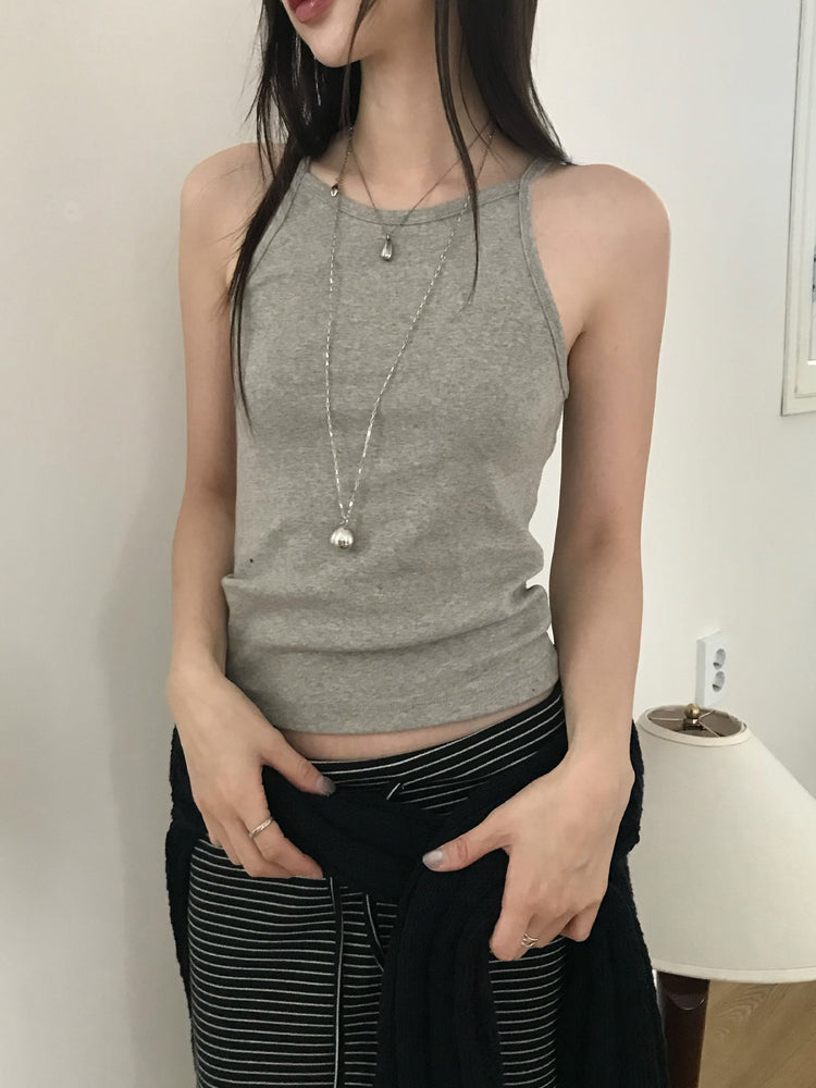 美肩微透紋理針織上衣