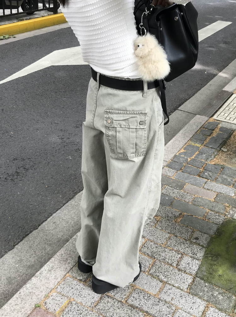 壓花線細節排鈕七分袖上衣