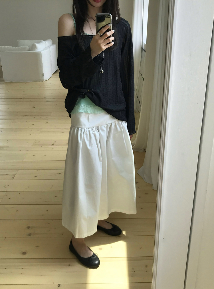蕾絲邊平口多色背心