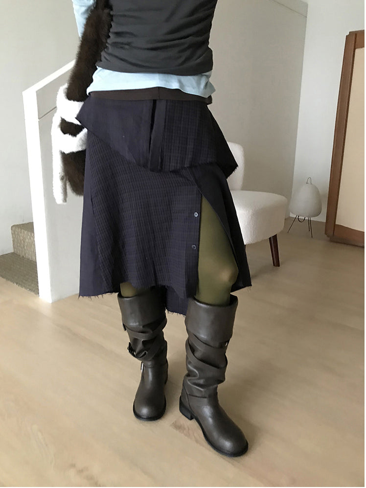 側扣細節率性長靴