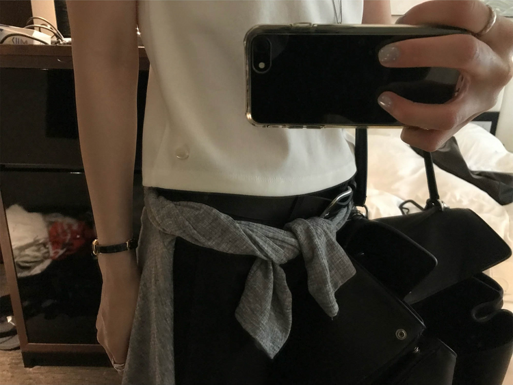 拉克蘭袖七分袖排鈕外套