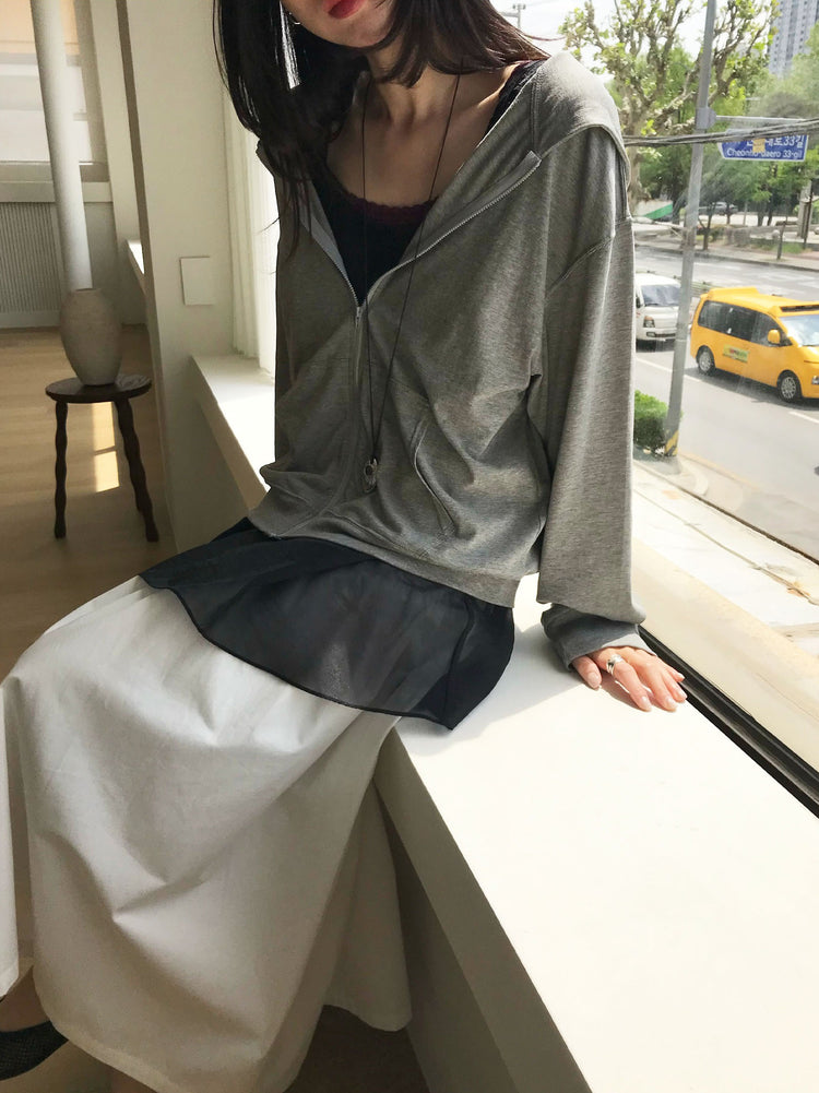 輕薄美色連帽外套