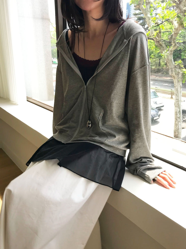 輕薄美色連帽外套