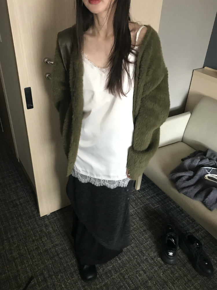 不規則設計感假兩件及踝裙