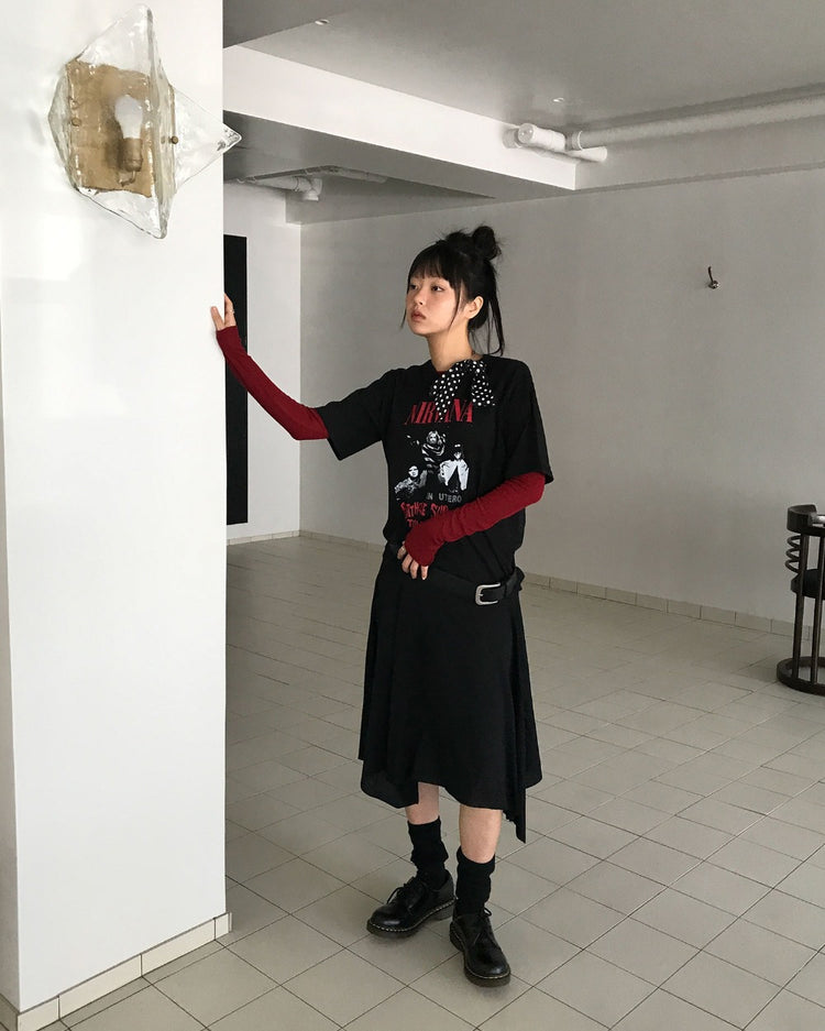 復古圖案寬鬆t