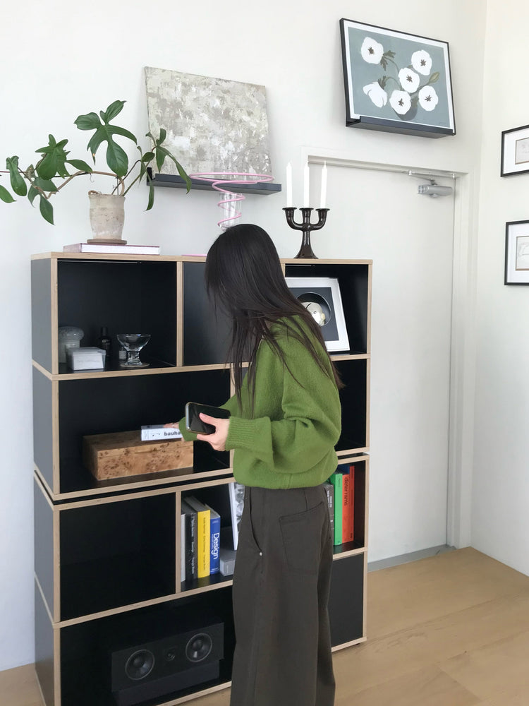 美色雙腰扣細節繭型褲