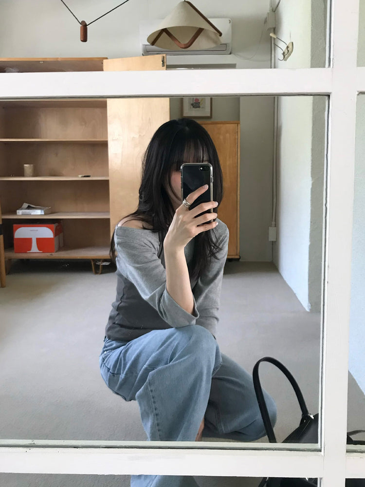美刷色經典直版牛仔褲