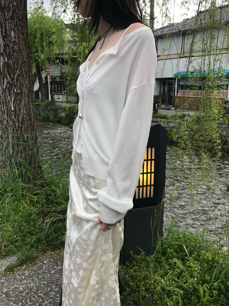 花邊抓皺胸腺細節背心