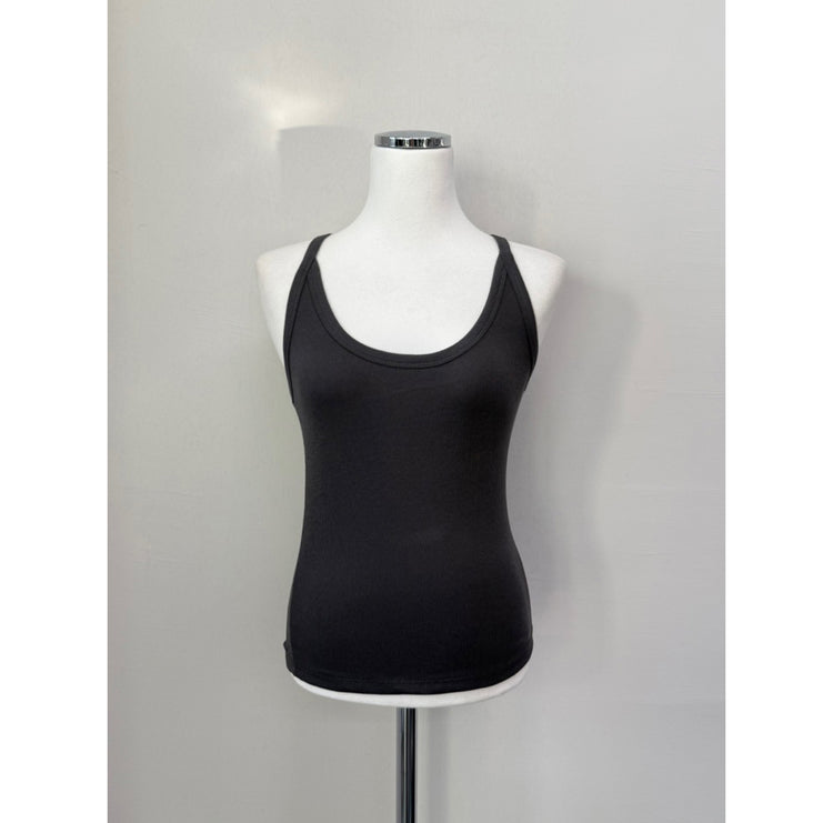 美色削肩基礎背心