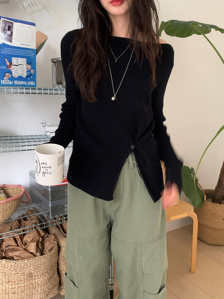 復古美色廓形工裝褲