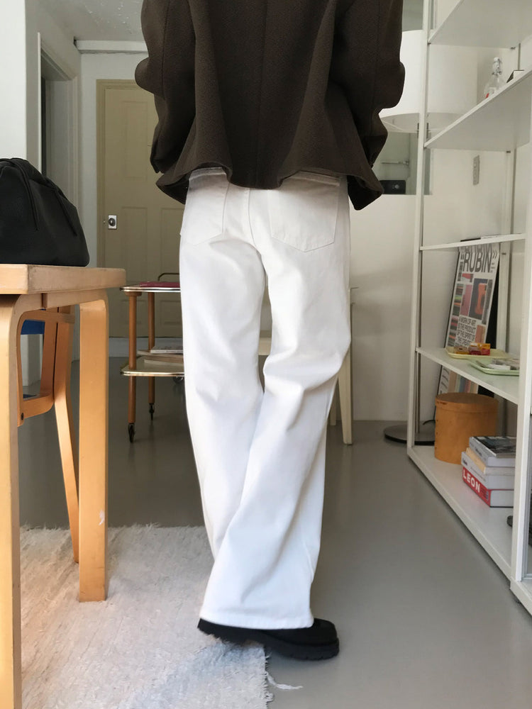 Polo領修腰針織上衣