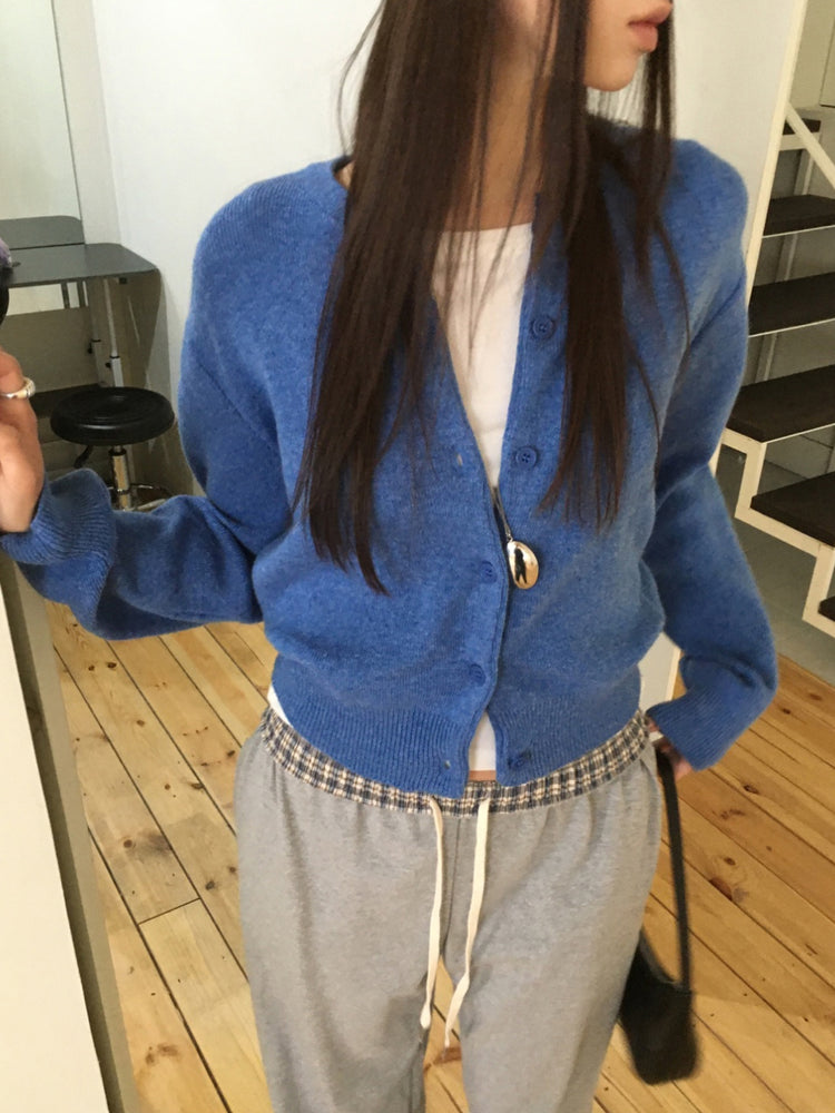 格紋反著腰頭細節棉褲