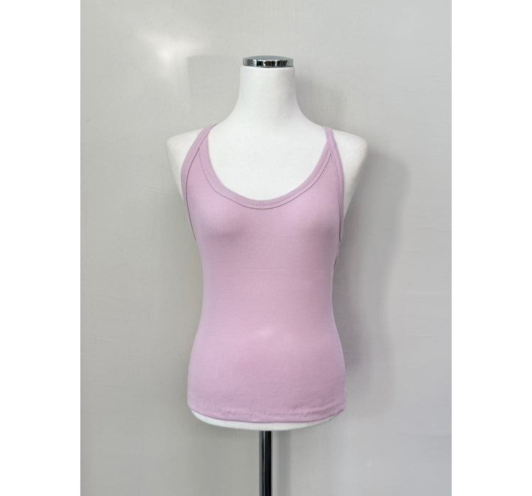 美色削肩基礎背心