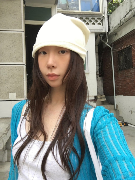 不修邊壓褶細節堆堆帽