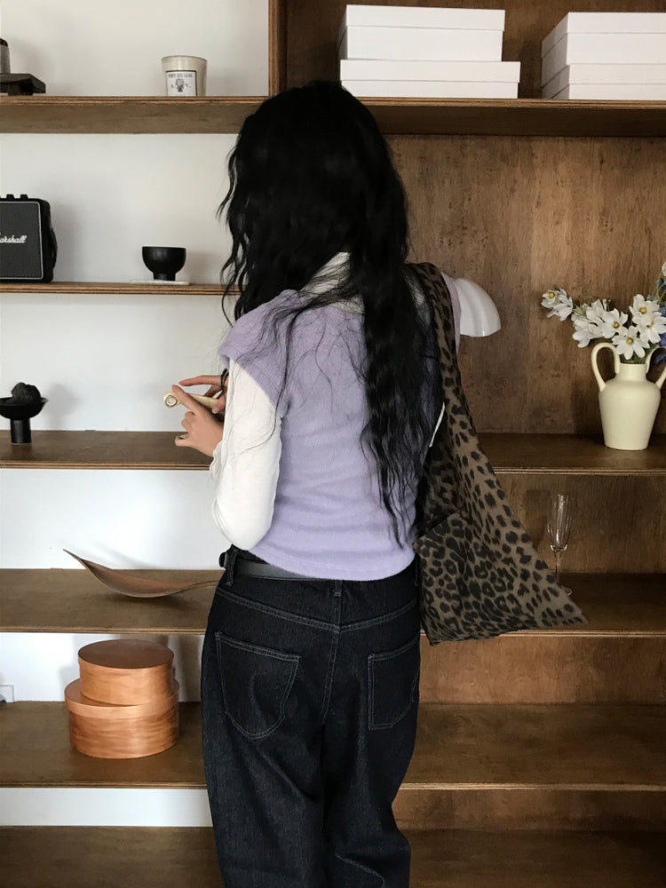 拉克蘭袖弧下擺修身上衣