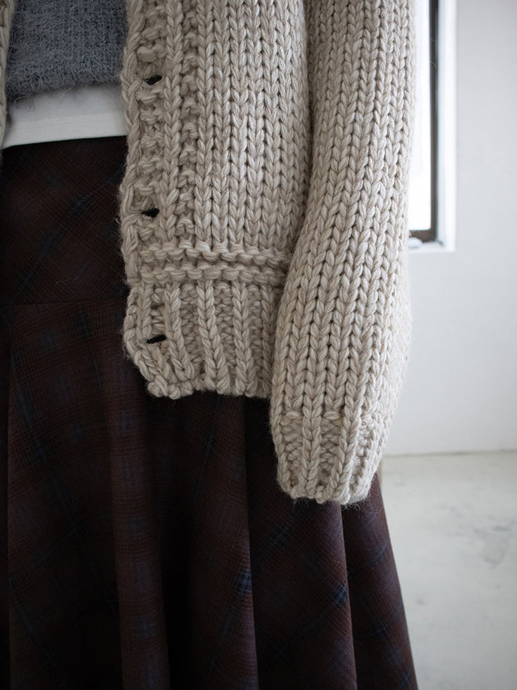 格紋不規則下擺半裙