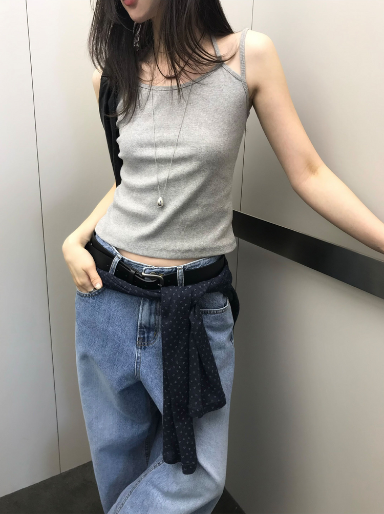 垂帶掛脖綁帶背心