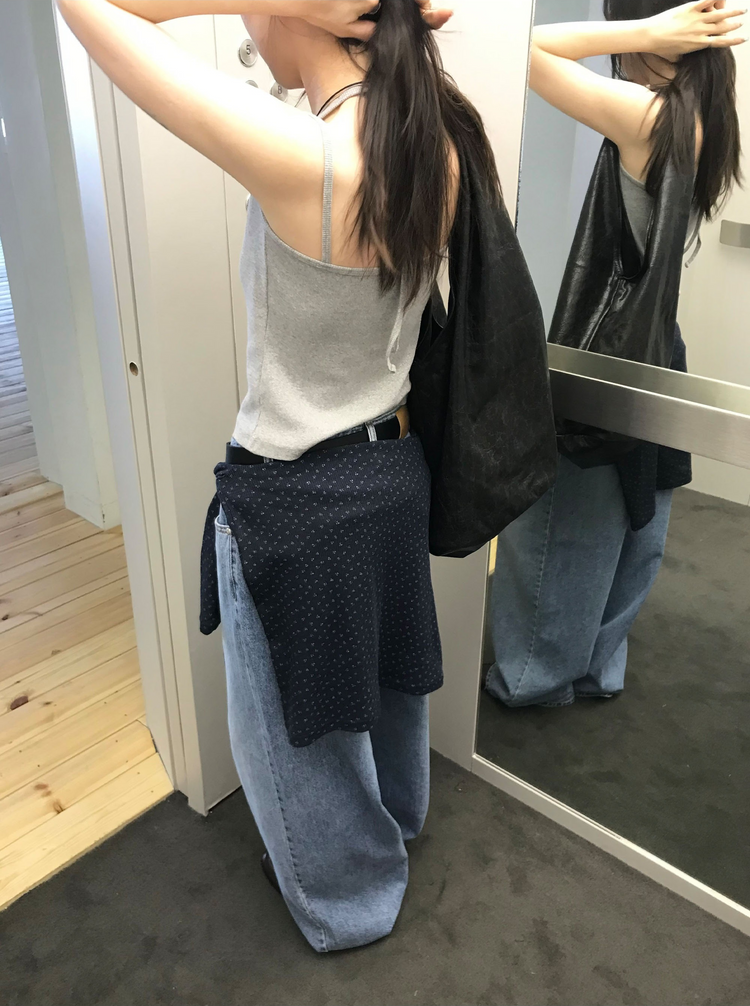 垂帶掛脖綁帶背心