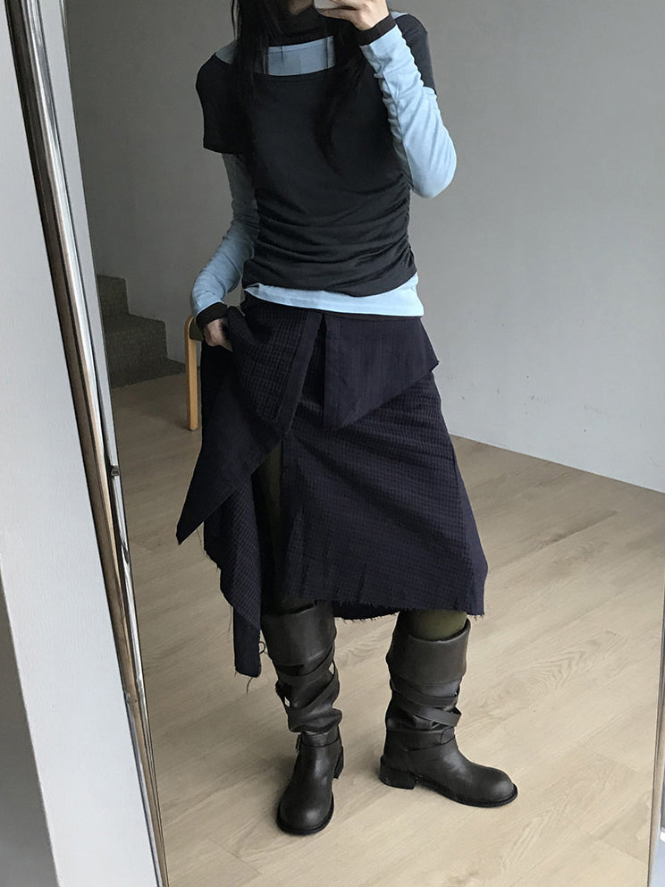 側扣細節率性長靴