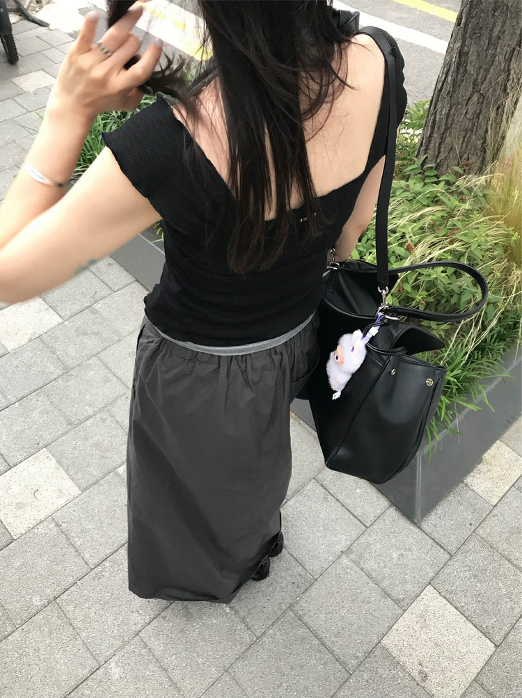 條紋掛脖上衣