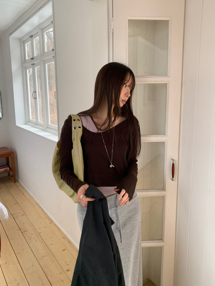 坑紋不對稱細節背心